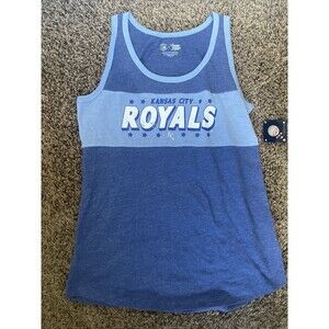 Mens MLB Kansas City Royals Sleeveless Tank Shirt Size S Blue NWT (A)